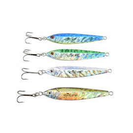 Last Cast Tackle - Plantilla de bala de 4 colores y 3 pesos a elegir (caballa, 1.5 oz)
