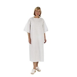 EASY CARE SOLUTIONS 1 x Unisex PATIENT GOWN - Wrap Around Style - Hospital | Pack of 1
