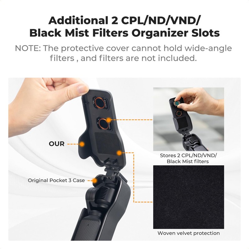 K&F Concept Gimbal Lens Protective Cover Compatible with DJI Osmo