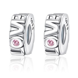 Simphman Family Sister Friends Love 925 Sterling Silver Charms Dangles for Bracelets and Necklaces Gift Jewellery for Women Girls Family and Friends, Cubic Zirconia