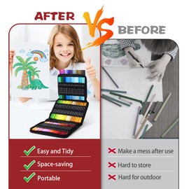 ALEMHOP 80 Coloring Markers for Adults No Bleeding, Dual Tip Fine & Brush Marker Pens, Art Colored Markers Set for Kids Adults Coloring Books Bullet Journaling Drawing