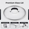Glass Lid for Pots and Pans, 12-1/2 Inch (11-3/4 Inch