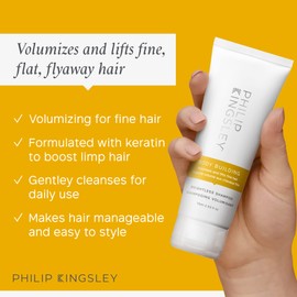 Philip Kingsley Philip Kingsley | Body Building Weightless Shampoo | Volumising Shampoo for Fine, Limp, Flat, Flyaway Hair | Hydrates, Thickens, Lifts and Adds Volume and Shine | 75ml