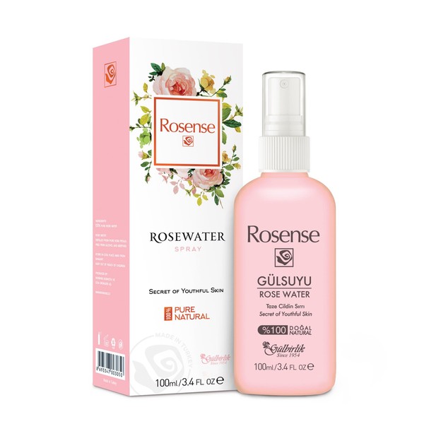100% Pure Natural Vegan Turkish Rosewater Hydrating Face Mist/Rose Water Face Toner (No Additives, No Chemicals, No Preservatives) 100mL/3.4 Oz