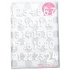Iron-On Patch Advent Calendar Numbers 1-24 Flock Film Iron-On Appliques