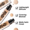 Boobeen Boobeen Matte Liquid Foundation, Cream Full Coverage Foundation Waterproof,