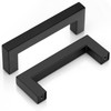 Probrico 90mm Black Cabinet Pulls Cabinet Handles Stainless Steel Drawer