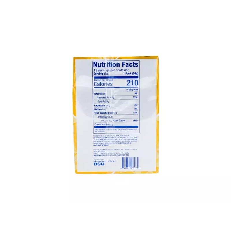 Hi-Chew Mango Chewy Candy Candy 15 Count - 1.76 oz