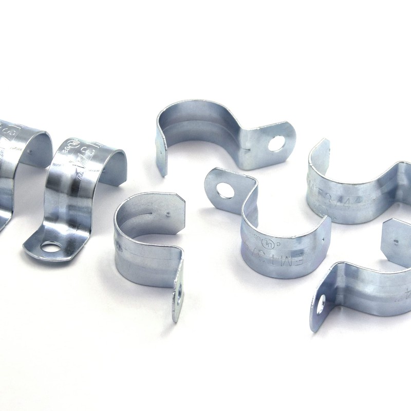 ISPINNER 25pcs 3/4 Inch Zinc Plated Steel EMT Pipe Straps