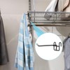 MorningRo 8 Pcs Accessory Hooks for Wire Shelving with Rubber