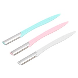 3 Recortadoras de Cejas para Mujer, Cuchilla de Acero Inoxidable, Afeitadora de Vello Facial, Maquinilla de Afeitar para Dar Forma a Cejas, Recorte Afilado, Antideslizante,