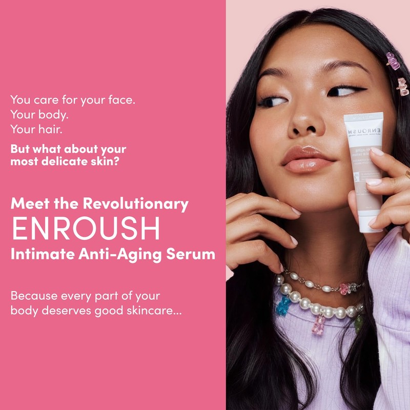 ENROUSH Intimate Anti-Aging Serum for Women - Intimate Moisturiser w/Hyaluronic