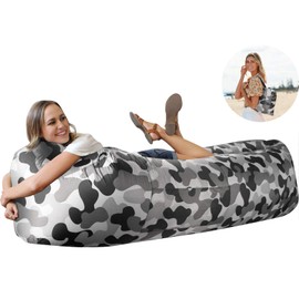 Wekapo Inflatable Lounger Air Sofa Hammock-Portable,Water Proof& Anti-Air Leaking Design-Ideal Couch for Backyard Lakeside Beach Traveling Camping Picnics & Music Festivals Camping Compression Sacks