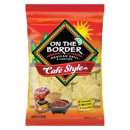 On The Border Cafe Style Tortilla Chips 11 oz (Pack of 3)