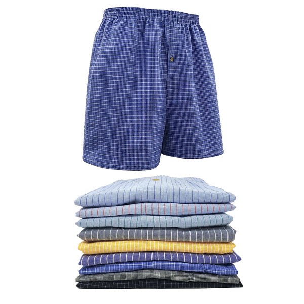 Andrew Scott Men's Cotton Blend Boxer Shorts |Big Man| Sizes S to 6XL - Multi & Bulk Packs