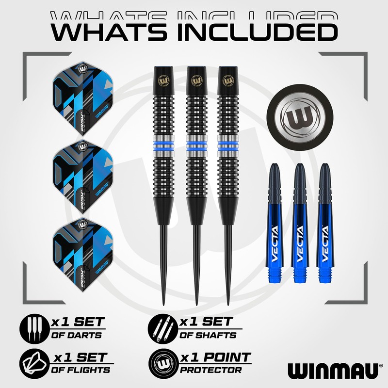 WINMAU Darts Galactics 26g 90% Professional Tungsten Steel Tip Darts