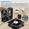 Wathai 80mm 24V DC Cooling Fan 2Pin 24Volt 80mm x