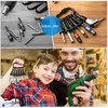 Threlaco 14 Pcs Upgraded Drill Bit Holder Keychains 1/4 Inch