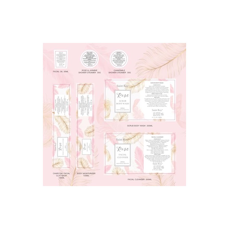 Saint Roy Regalos Spa Mujeres Kit Cuidado Personal Piezas Aroma
