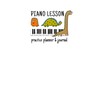 Dinosaur Piano Lesson Practice Planner & Journal