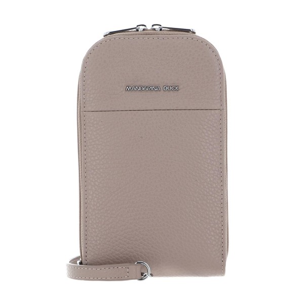 Mandarina Duck Women's Mellow Leather Vertical Holder, Warm Taupe