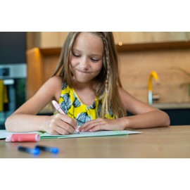 Schneider 188738 Base Senso Rollerball Pen for Beginners to Write - Pink / Red