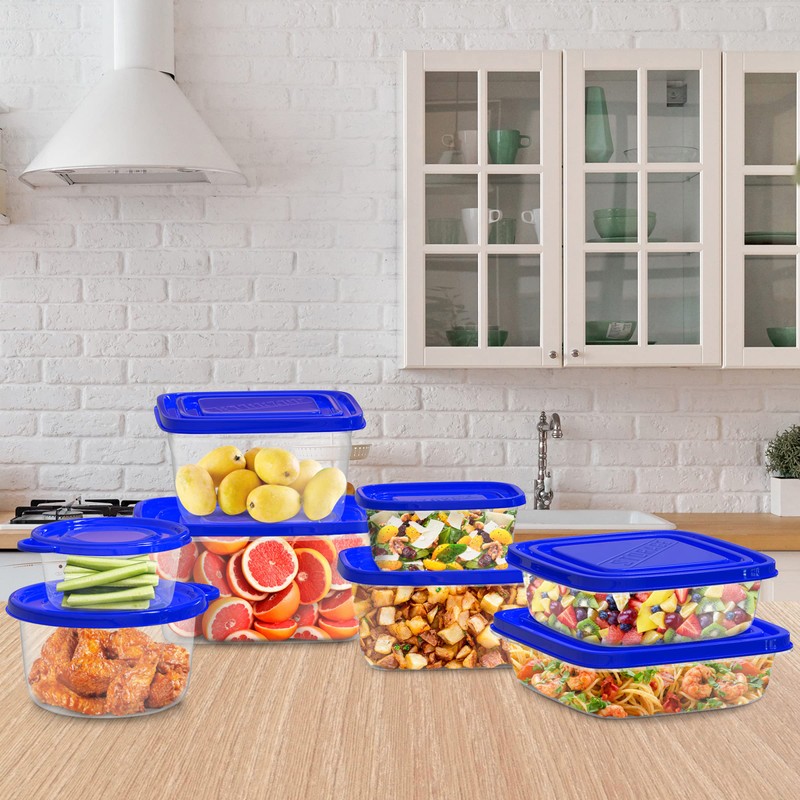 54-Piece Food Storage Containers with Lids - Fridge, Freezer, and