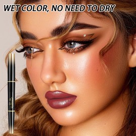 2-in-1 Lip Liner and Lipstick Set - Highly Pigmented and Easy to Apply - Creamy Formula for Beautifully Shaped Lips