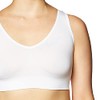 Ahh By Rhonda Shear Women's Seamless Leisure Bra, White, 3X
