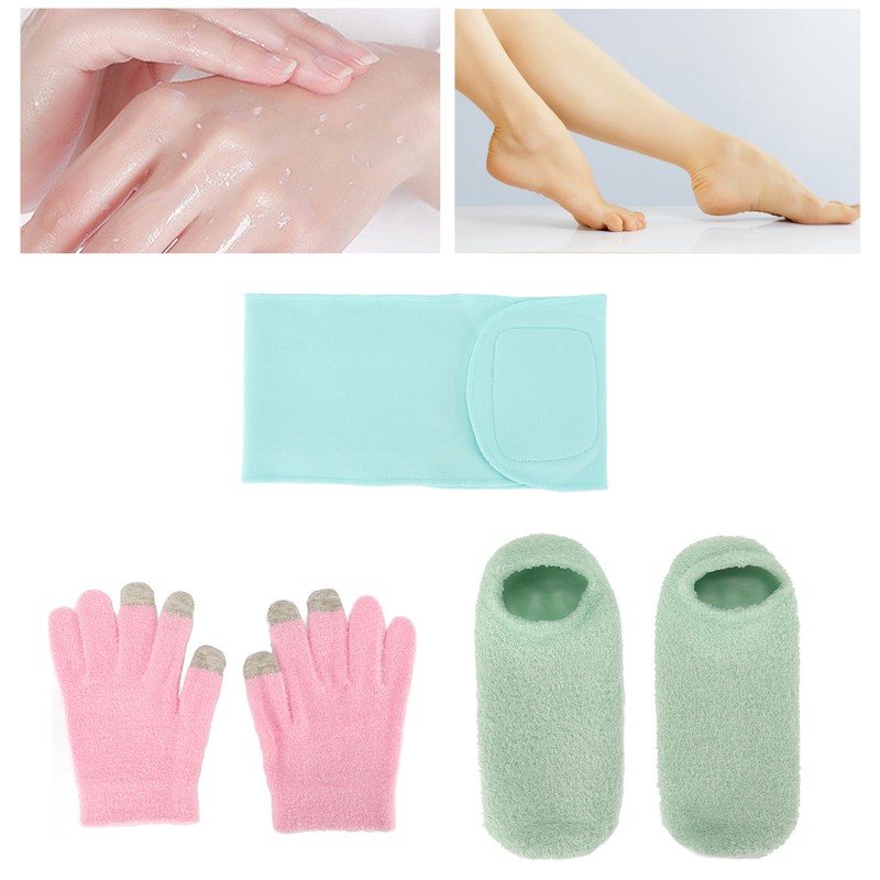 Touch Screen Spa Moisturizing Gloves Socks Set Reusable Repair Treatment