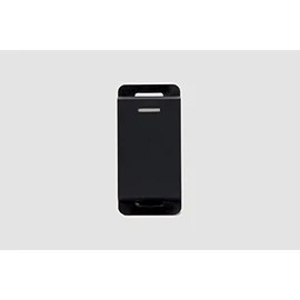 Leviton Apagador sencillo INTER-13N, línea Stalo & Kristalo, 1/3 pulgada, Negro mate
