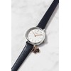 RADLEY Ladies Silver Case Etched Dial with Charm Ink Strap