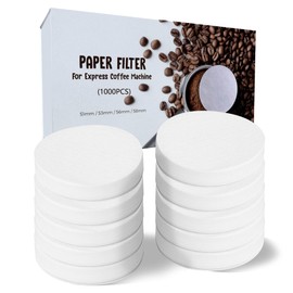AGOGO Replacement Paper Coffee Filter Packs 1000 Count, Round Coffee Maker Filters, Compatible with Espresso Makers and Moka Coffee Pot,Four Sizes 56mm
