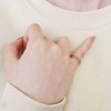 [Lara Christie] Women's Pinky Ring, Sterling Silver 925, Silver, Birthstone,
