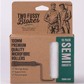 Two Fussy Blokes Superior-Quality 4" Microfibre Roller Sleeves 10mm Nap (10-Pack)