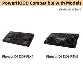 PowerHOOD 45W AC/DC Adapter Compatible with Pioneer DJ DDJ-FLX4 DDJ-REV5 DDJ FLX4 DDJFLX4 DDJ REV5 DDJREV5 4-deck / 2-deck Serato DJ Controller 45watt 45 Watts USB Type-C Power Supply Cord Charger PSU