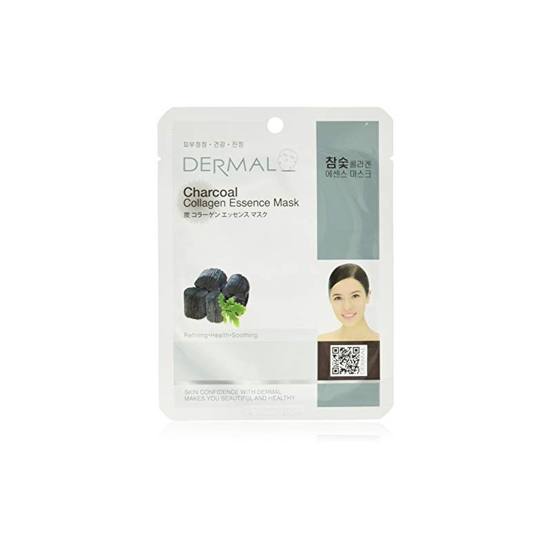 Dermal Charcoal Collagen Essence Mask Pack, 1.1 Ounce