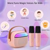 Funsland Karaoke Machine 2 Microphones Kids - Mini Portable Bluetooth