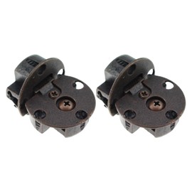 SQXBK 2PCS Adjustable Flip top Concealed Hinge Red Antique Brass Color for Furniture Cabinet Folding Bracket Nickel Plated Furniture Fitting Wardrobe Cupboard