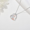 ONEFINITY Chicken Necklace 925 Sterling Silver Hen and Child Pendant