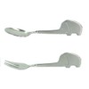 Nagao Takakuwa Metal Elephant Spoon/Fork, Set of 2