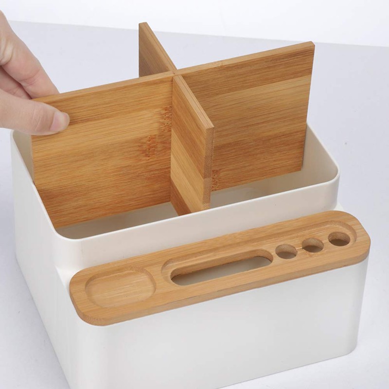 poeland Desktop Storage Box Pencil Pen Holder Makeup Brushes Organizer
