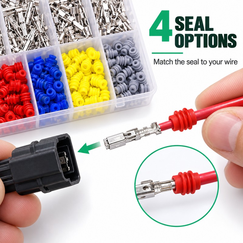 755-Piece Automotive Electrical Terminal Pin Kit, 21 Types with Waterproof