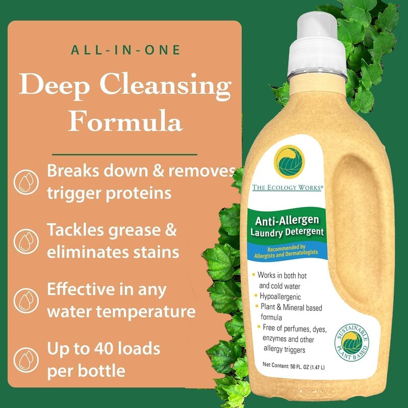 Anti-Allergy Laundry Detergent - Natural Allergy Free Laundry Soap -