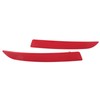 1 Pair Rear Bumper Reflector 63147318556 Red Housing Strong Retroreflection