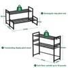 Garden 4 you 2 Tier Metal Plant Stand Outdoor Indoor