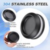 PATIKIL Round Sliding Glass Door Handle, 304 Stainless Steel Back-to-Back