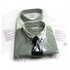 200 Clear Transparent Plastic SELF Seal Garment Bags with Safety Warning (10" x 12")