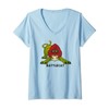 Womens Adorable Battlecat He Man Toy 1980 V-Neck T-Shirt