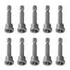 Artillery Drywall Bit, 10-Piece 50 mm Ph2 Hexagonal Shank Magnetic